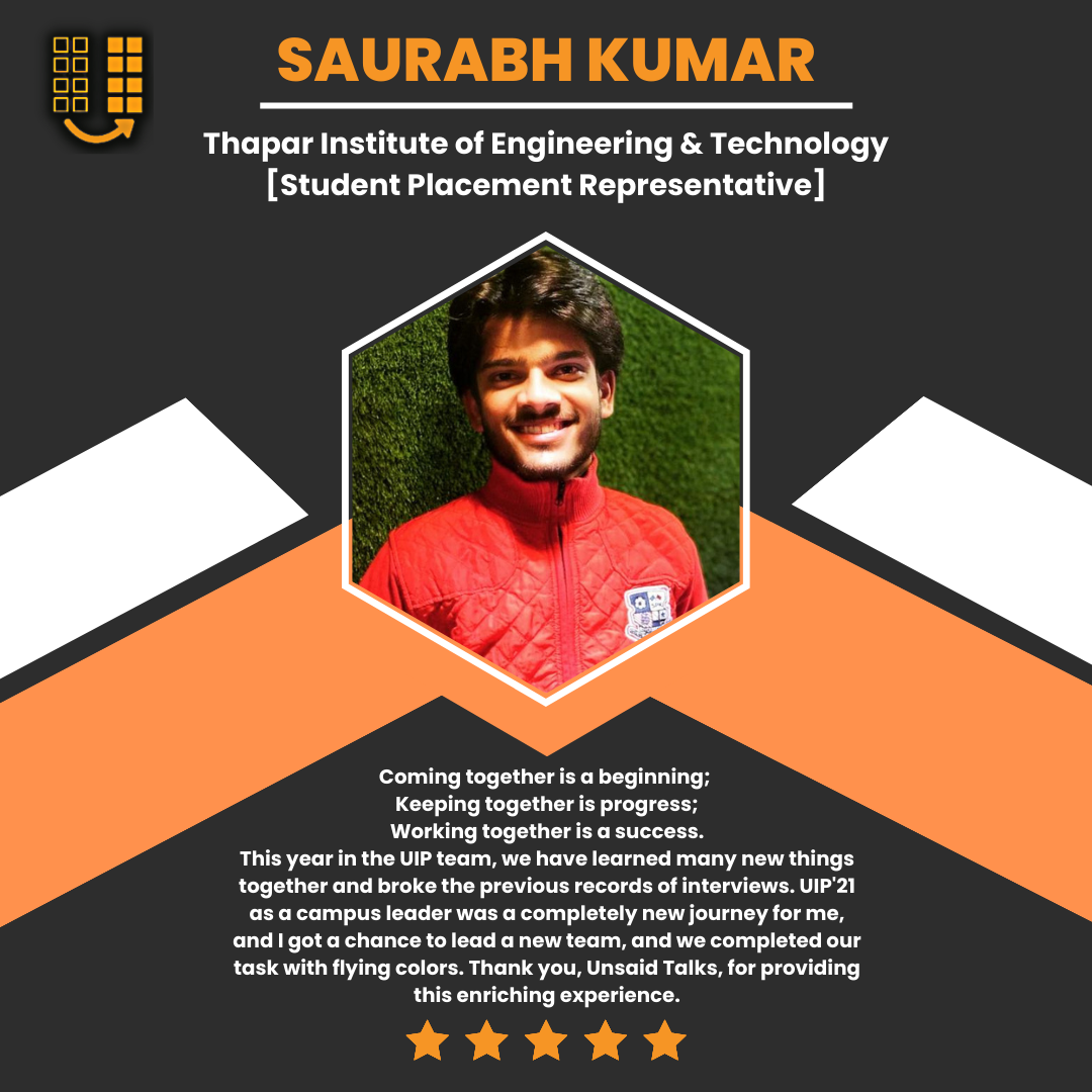 Saurabh's Testimonial